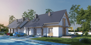 Wizualizacja domu jednorodzinnego Fraternus I G1