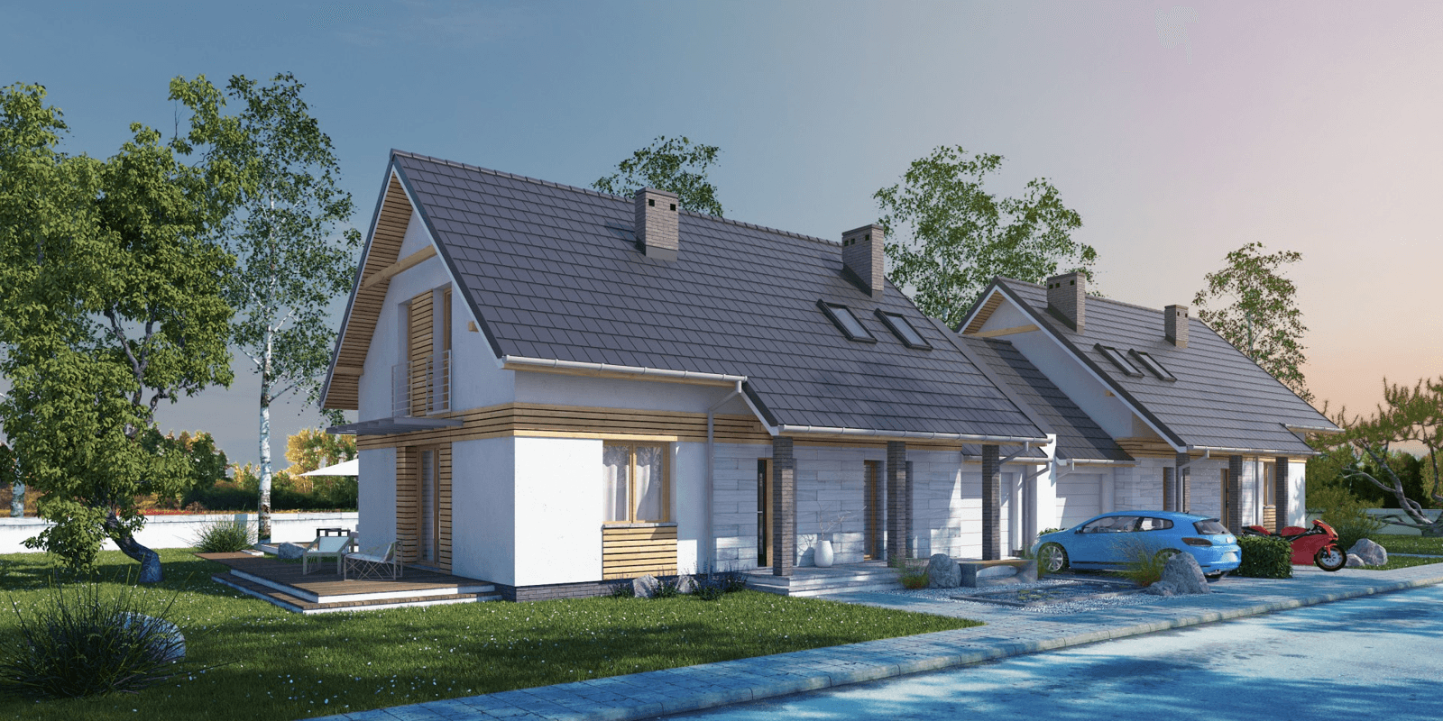 Wizualizacja domu jednorodzinnego Fraternus I G1