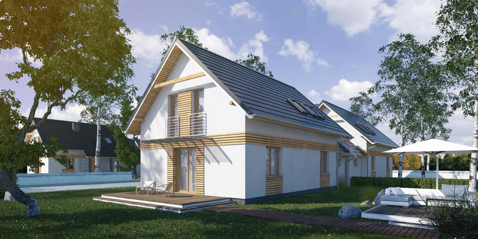 Wizualizacja domu jednorodzinnego Fraternus I G1