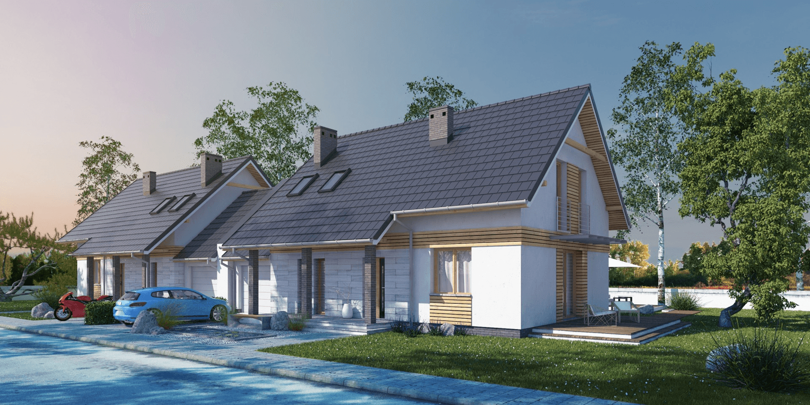 Wizualizacja domu jednorodzinnego Fraternus I G1