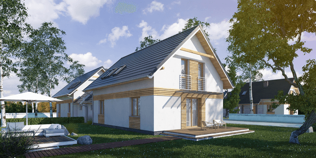 Wizualizacja domu jednorodzinnego Fraternus I G1