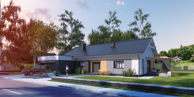 Wizualizacja domu jednorodzinnego Gelidus I PG2