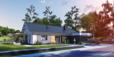 Wizualizacja domu jednorodzinnego Gelidus I PG2