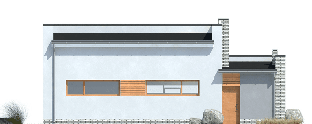 elewacja tylna budynku usługowego Laesus II