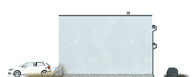 elewacja lewa budynku usługowego Laesus II