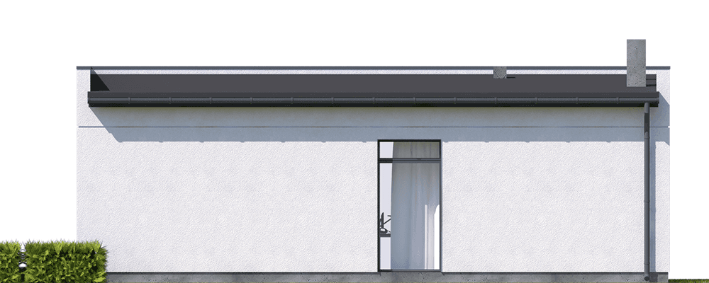 elewacja tylna budynku usługowego Lapideus I