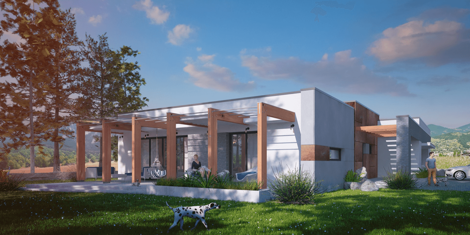 Wizualizacja domu jednorodzinnego Magneticus IV G2