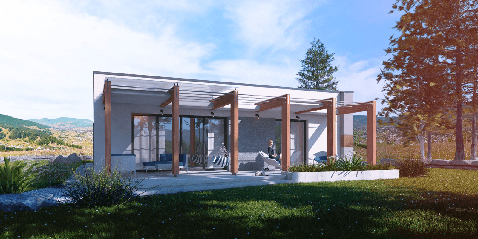 Wizualizacja domu jednorodzinnego Magneticus IV G2