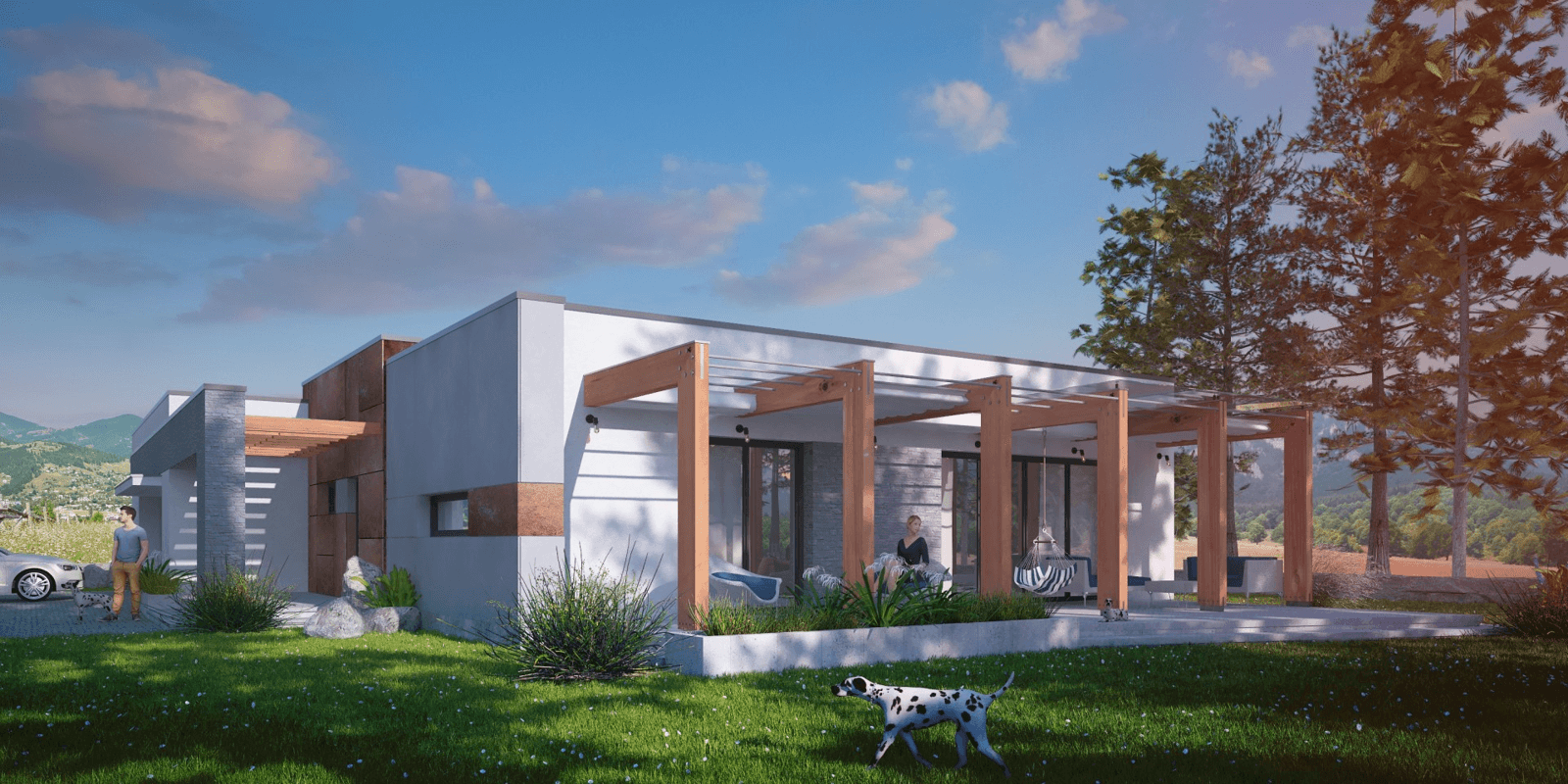 Wizualizacja domu jednorodzinnego Magneticus IV G2