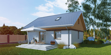 Wizualizacja domu jednorodzinnego Modestus III