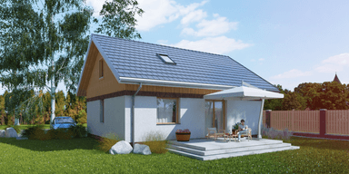 Wizualizacja domu jednorodzinnego Modestus III