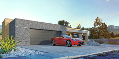 Garaż w projekcie domu Illecebrosus V G2