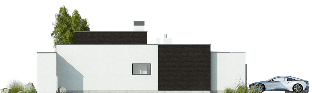 Boczna elewacja domu Illecebrosus III G2