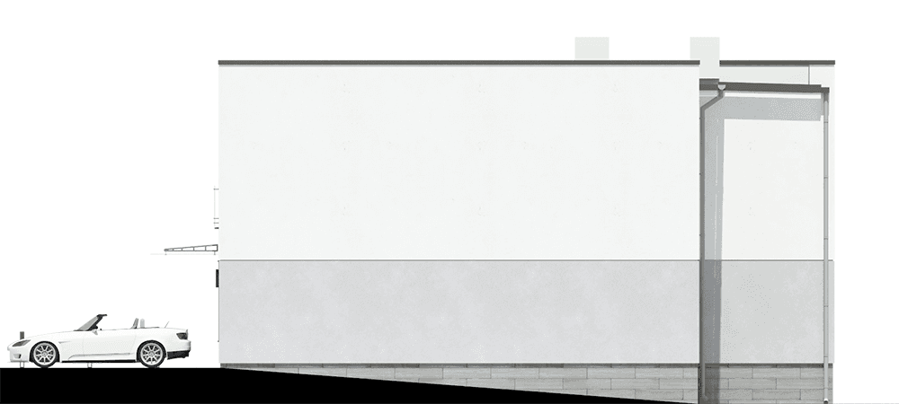 Elewacja boczna w budynku Oppidanus I G2