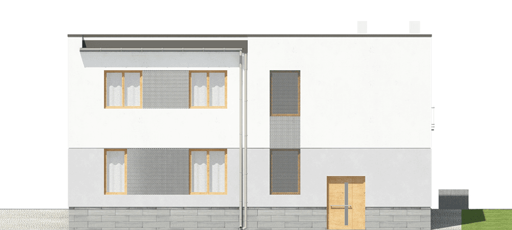 Elewacja tylna budynku Oppidanus I G2