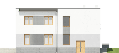 Elewacja tylna budynku Oppidanus I G2