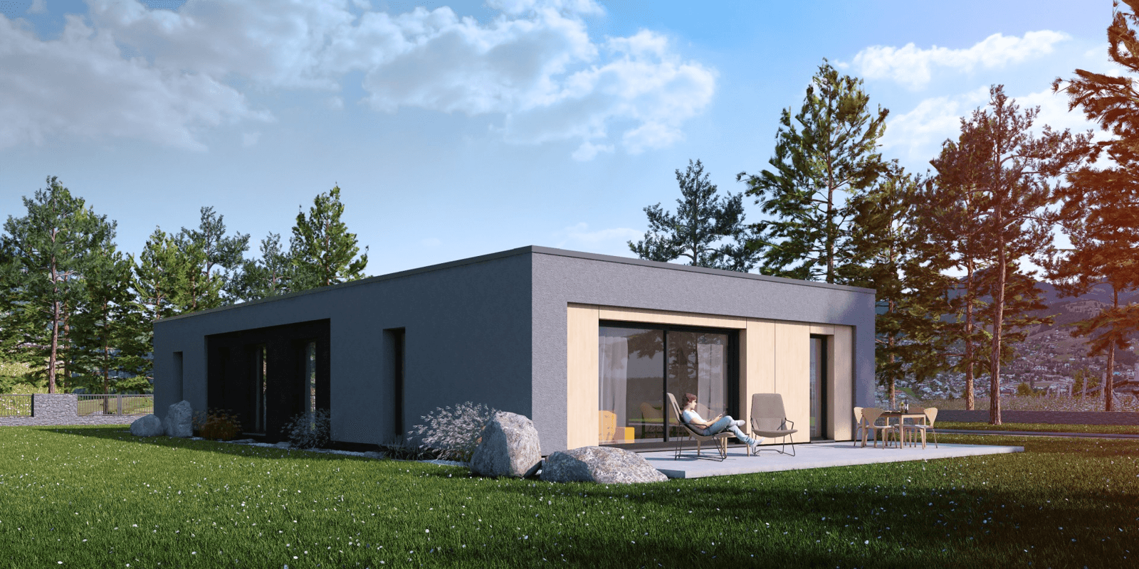 Wizualizacja domu jednorodzinnego Promptus I G1