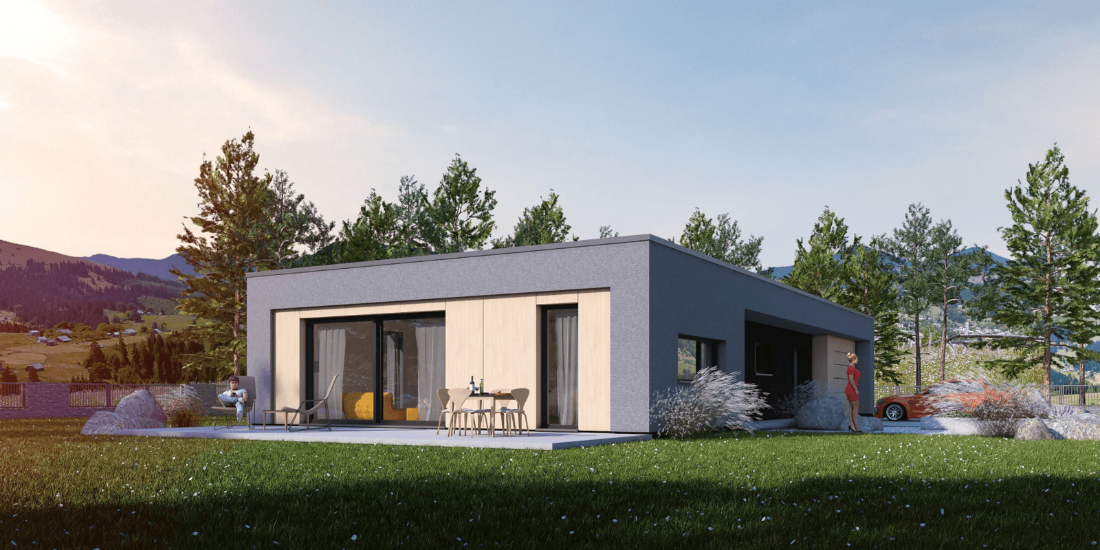 Wizualizacja domu jednorodzinnego Promptus I G1