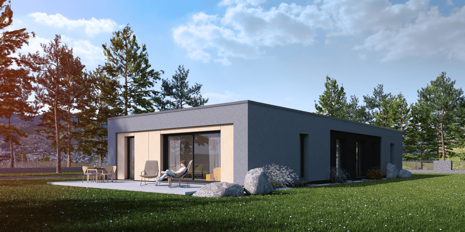 Wizualizacja domu jednorodzinnego Promptus I G1