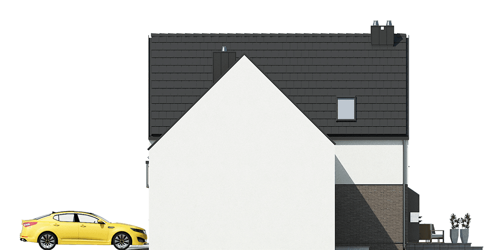 elewacja lewa domu jednorodzinnego Proximus I G1