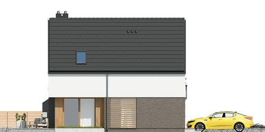 elewacja prawa domu jednorodzinnego Proximus I G1
