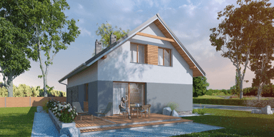 Wizualizacja domu jednorodzinnego Simplex III G1