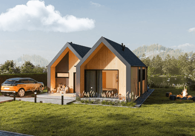 Dom modułowy ASKE w całej okazałości - bryła godna uznania