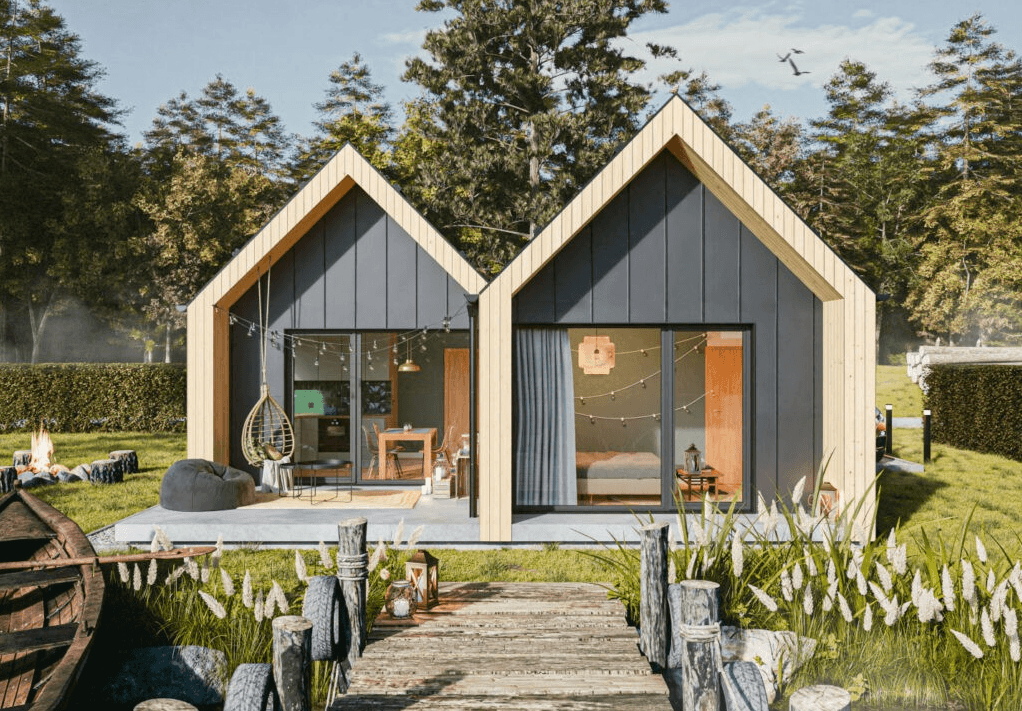 Dom modułowy ASKE piękna modułowa bryła domu