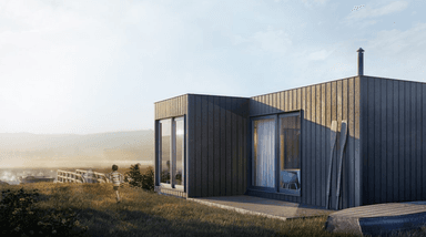 Wizualizacja dom modułowy Furu