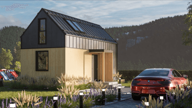 Wizualizacja domu modułowego Gran