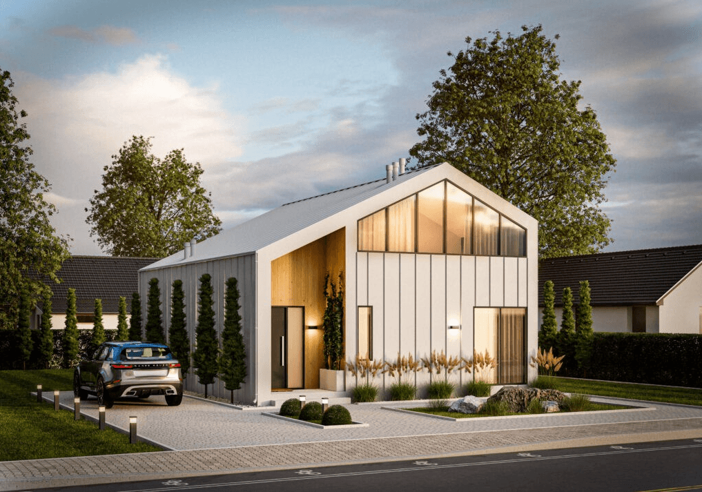 Wizualizacja domu modułowego LIND-wp