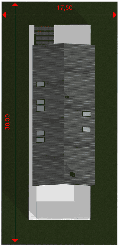 Rzut działki Nasza Stodoła