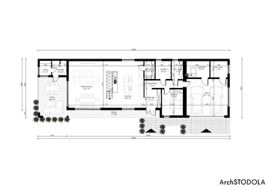 Rzut parteru - projekt Nasza Stodoła