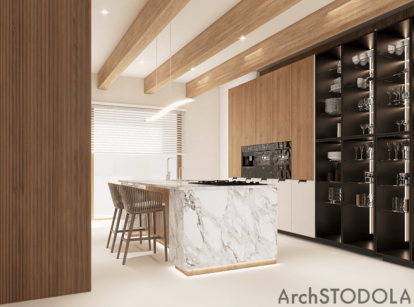 Projekt wnętrza w domu Nasza Stodoła