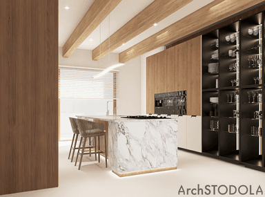 Projekt wnętrza w domu Nasza Stodoła