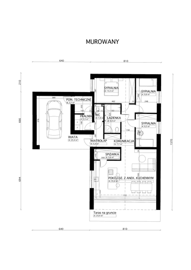 Rzut parteru Stodoła z Widokiem
