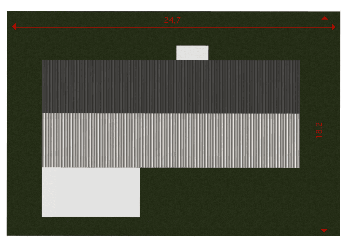 Działka - dom Nasza Stodoła Parterowa