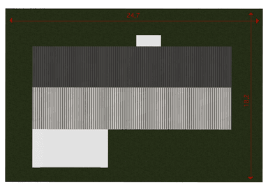 Działka - dom Nasza Stodoła Parterowa