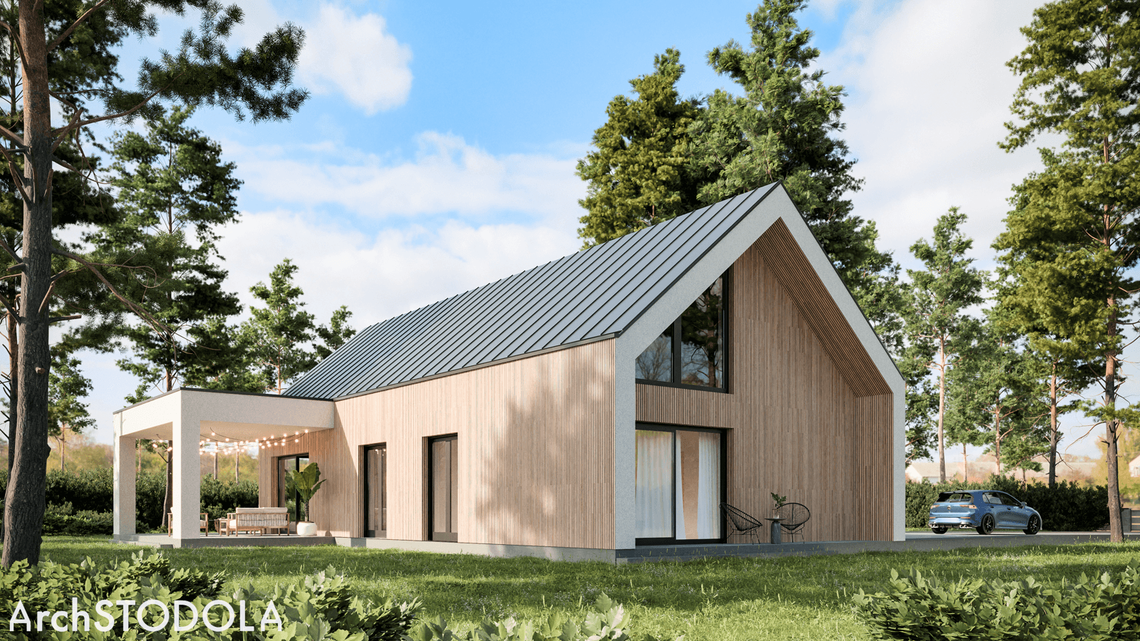 Nasza Stodoła bez garażu, z antresolą