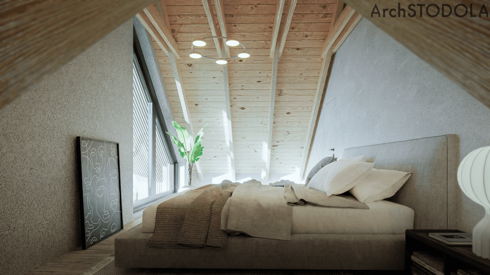 Projekt Nasza Stodoła Parterowa z antresolą