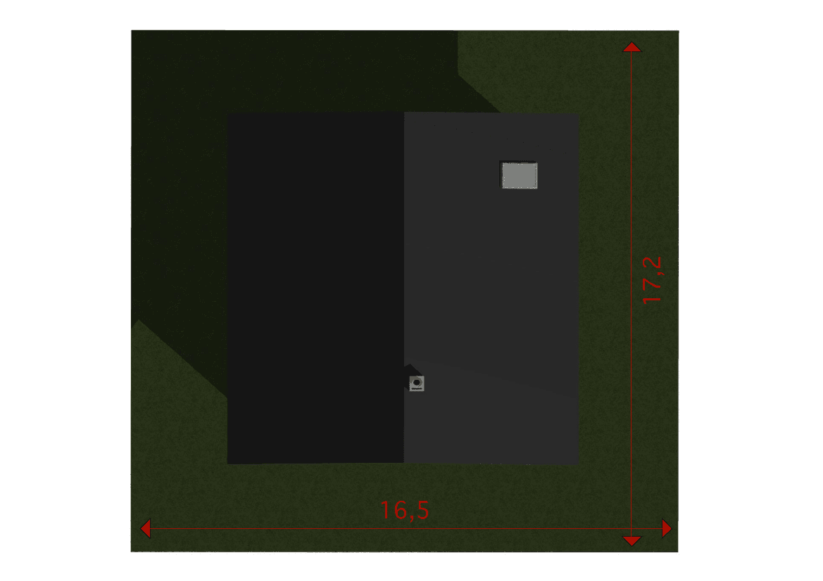 Usytuowanie na działce - dom Stodoła Chalet