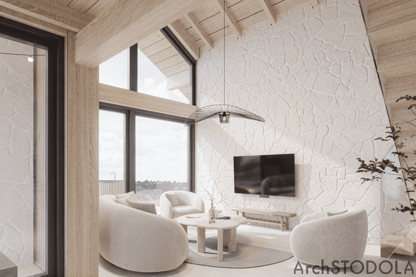 Wnętrze domu Stodoła Chalet