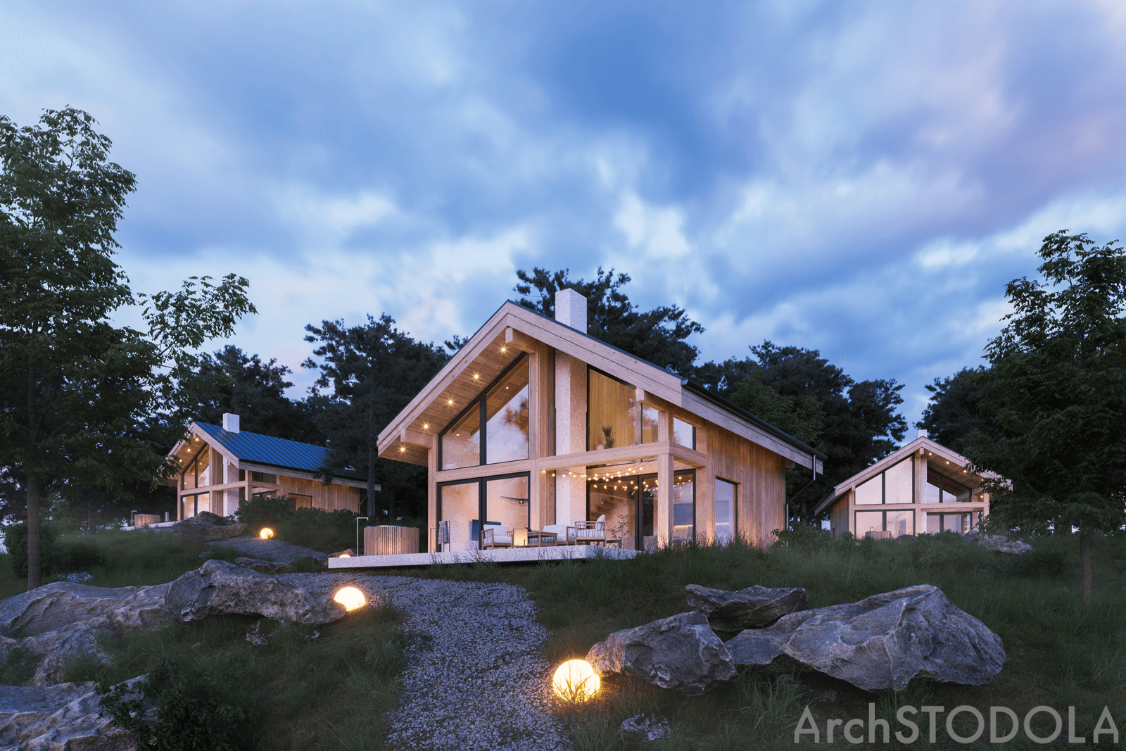 dom do 70m2, Stodoła Chalet do zabudowy rekreacyjnej