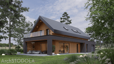 Projekt Stodoła M szkielet drewniany