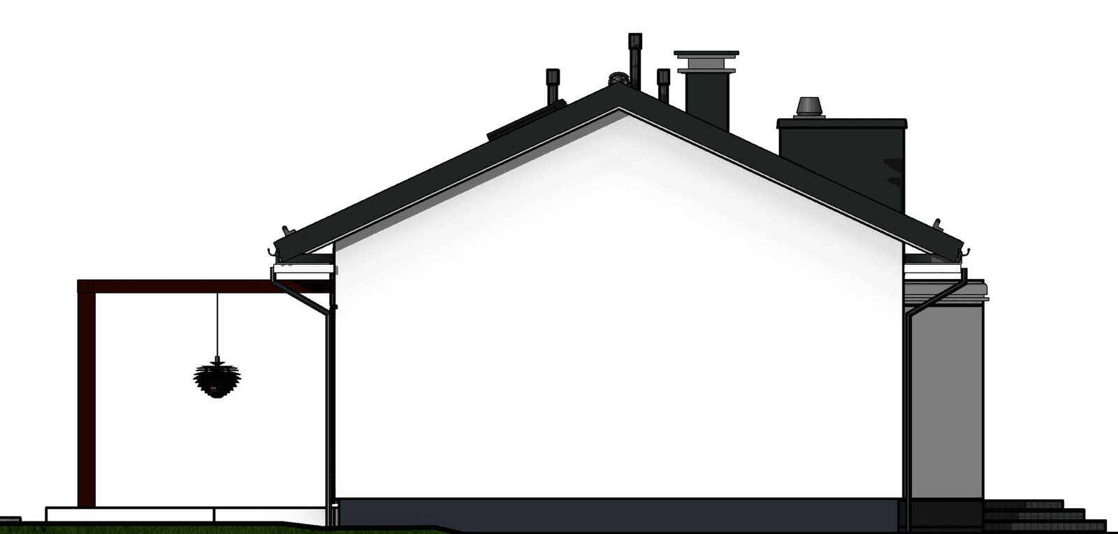 Elewacja dom parterowy Domidea 12 w6