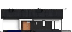 Elewacja dom parterowy Domidea 12 w2