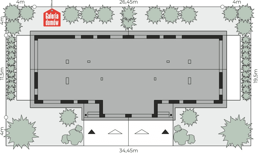 Projekt domu - Dom przy Przyjemnej 39 dwulokalowy