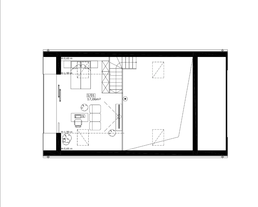 Projekt domu Halo 2 szkielet drewniany