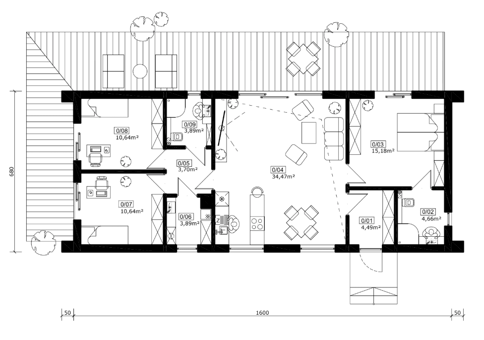 Projekt Jupiter 2XL szkielet drewaniany