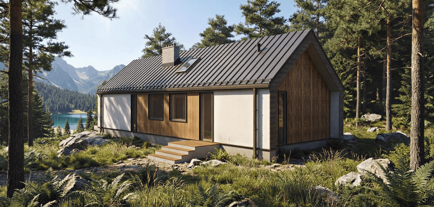 Projekt domu Jupiter 2 XL szkielet drewniany